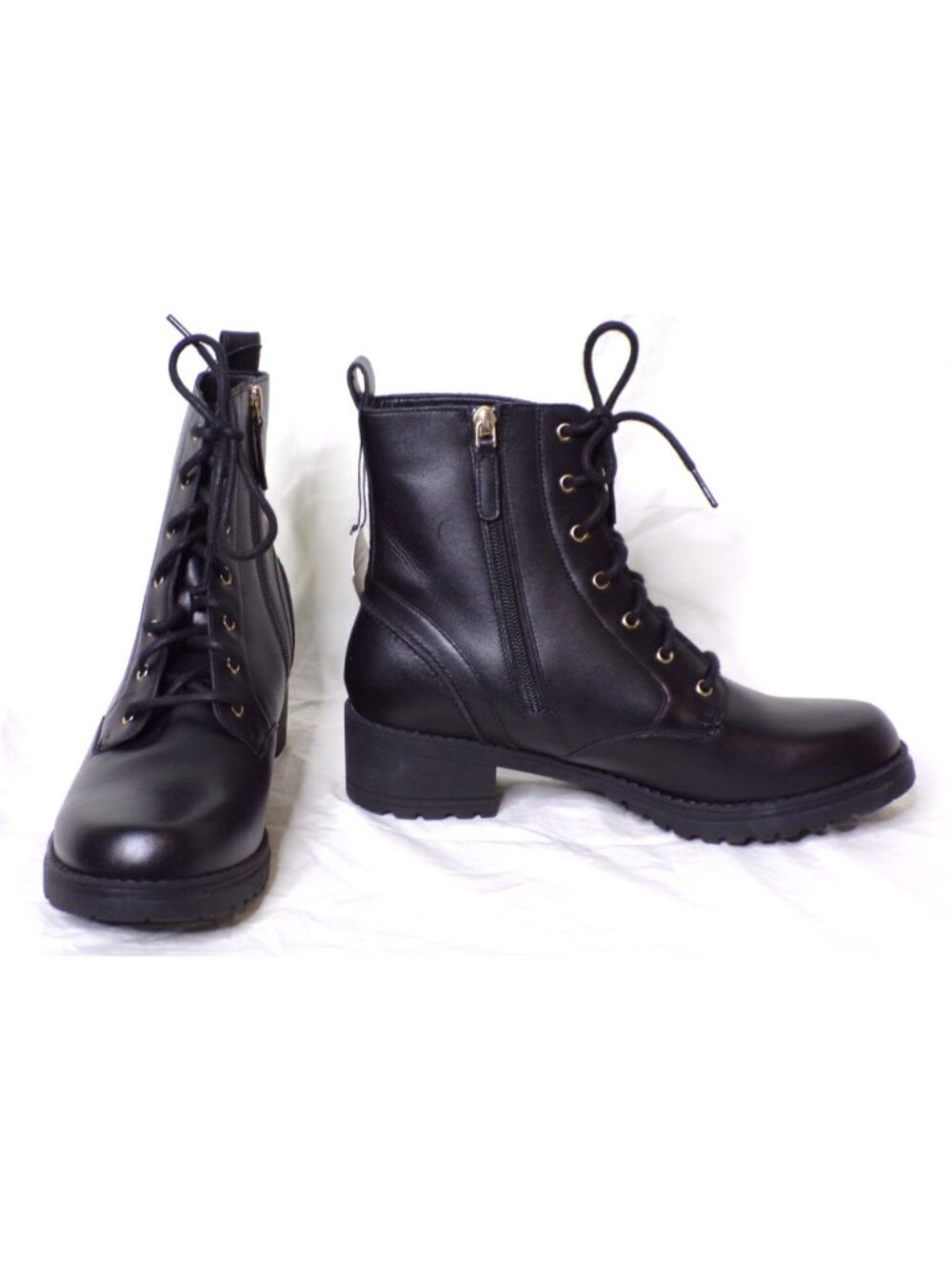 ๐ COLE HAAN Camea Ankle Moto Combat Waterproof Boot 7.5 Black - Picture 7 of 13